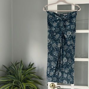 Zara knotted midi skirt